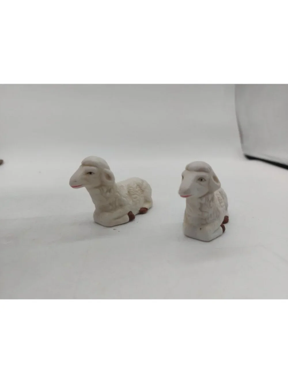 Christmas Nativity Shepard With Lamb Ceramic Replacement Figurines